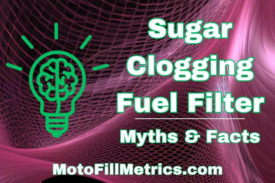 Sugar clogging fuel filter cover
